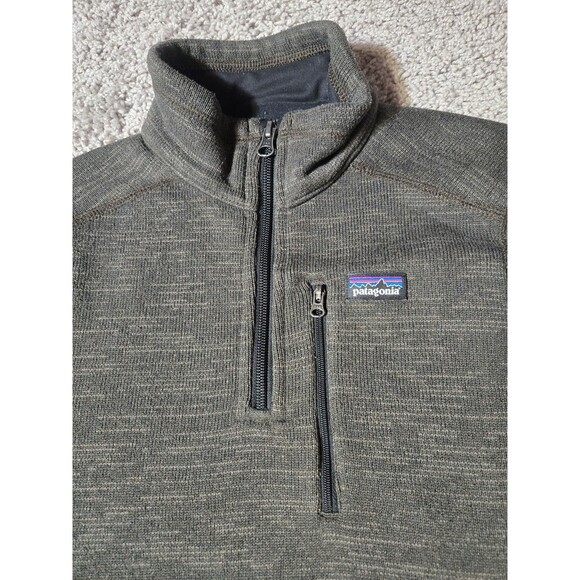 Patagonia Better Sweater 1/4 Zip Youth Size Brown Gray - Picture 3 of 7